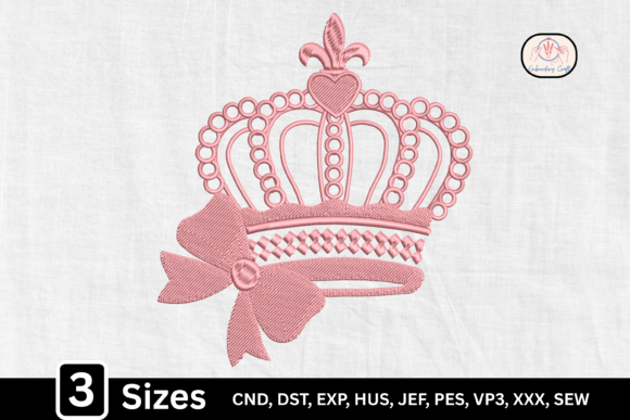 Pink Coquette Bow Princess Crown