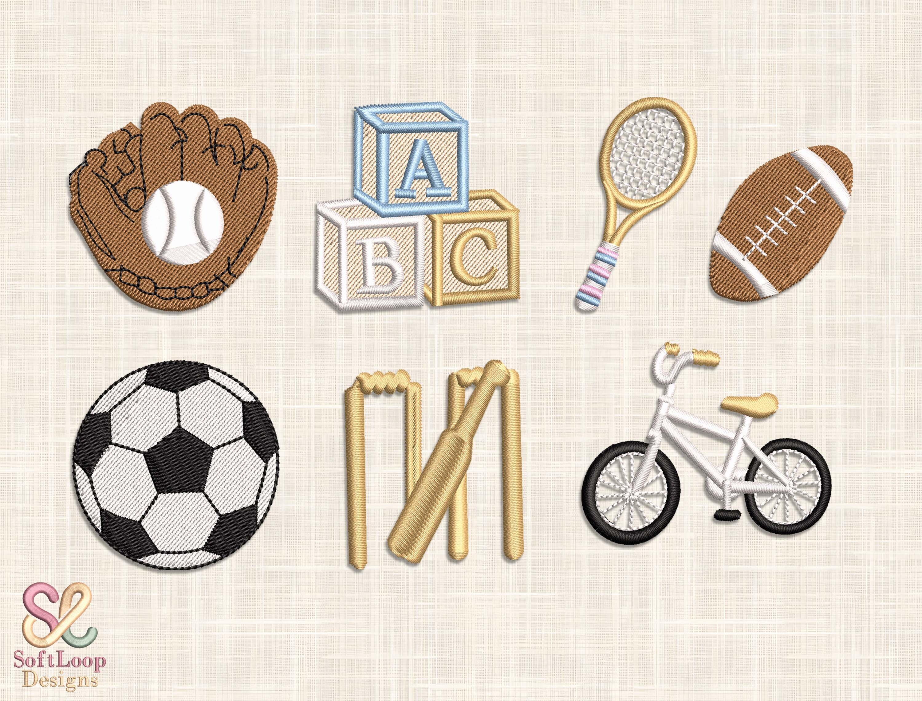 Sports Embroidery Design Bundle