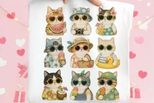 Summer Cats PNG Graphic by CraftyPixel Lab · Creative Fabrica