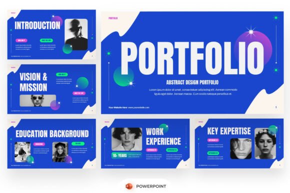Abstract Design Portfolio PowerPoint