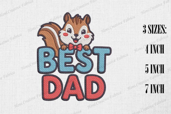 Best Dad Cute Chipmunk Father's Day