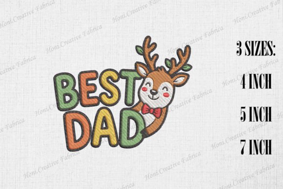 Best Dad Cute Deer Father's Day