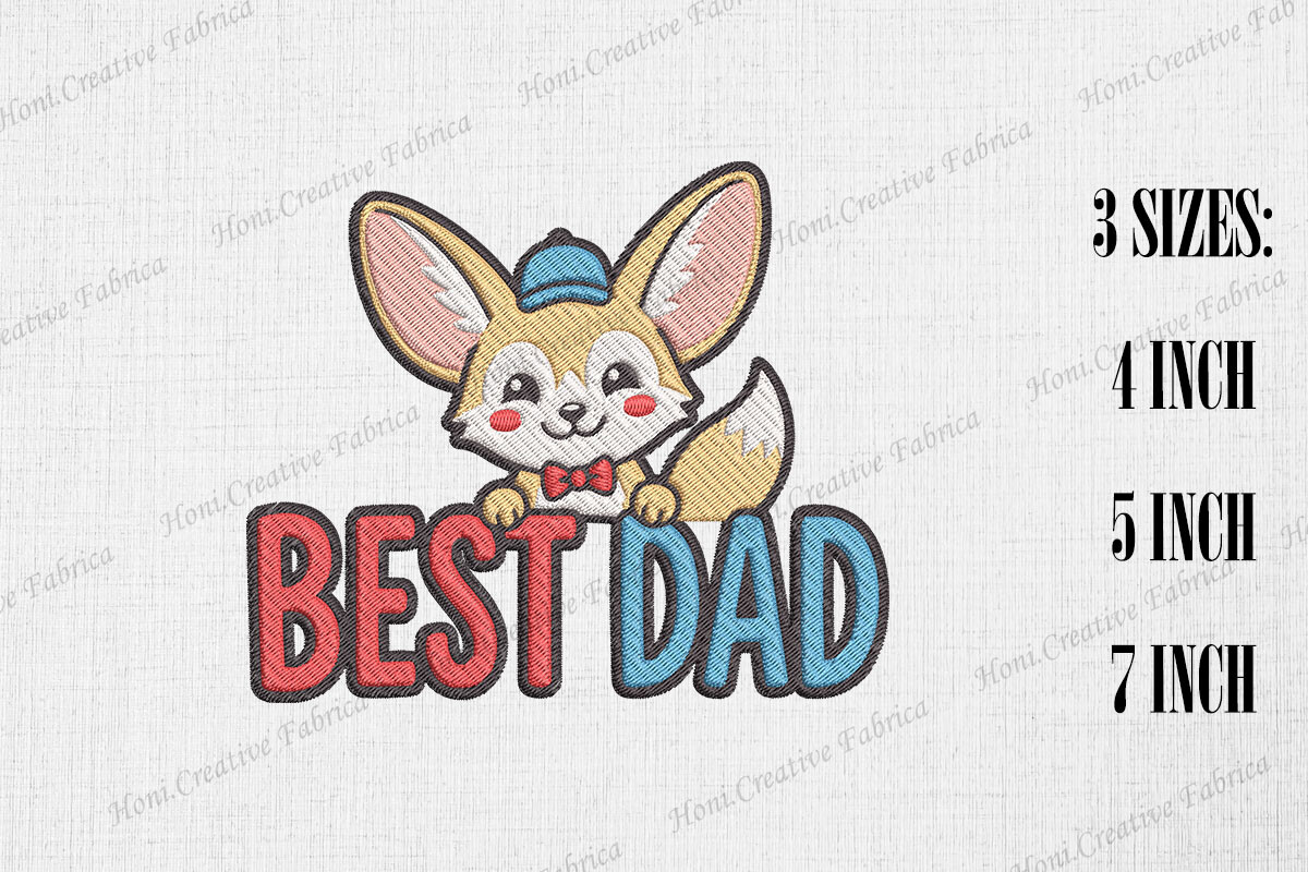 Best Dad Cute Fennec Fox Father's Day