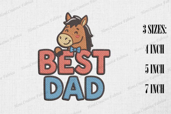Best Dad Cute Horse Father's Day