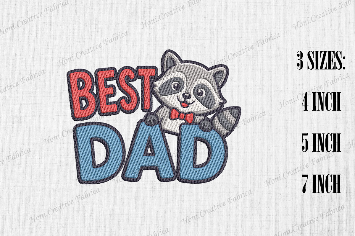 Best Dad Cute Raccoon Father's Day