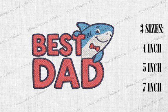 Best Dad Cute Shark Father's Day