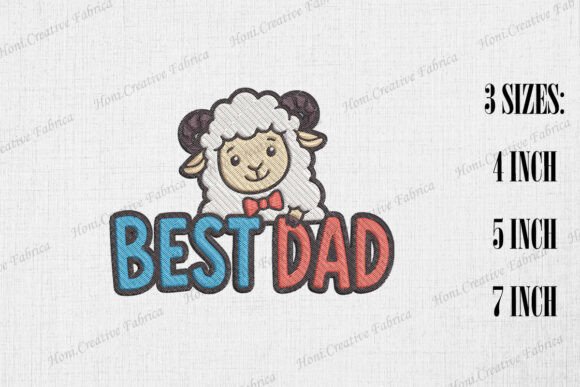 Best Dad Cute Sheep Father's Day
