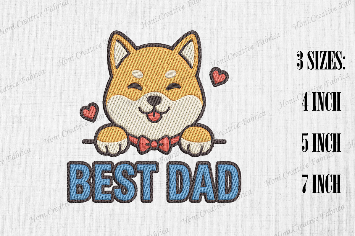 Best Dad Cute Shiba Inu Father's Day