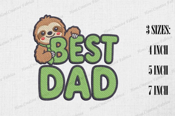 Best Dad Cute Sloth Father's Day