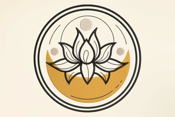 Boho Floral Border Embroidery Design