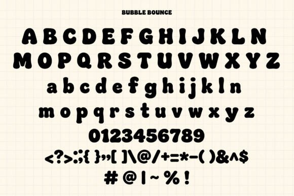 Bubble Bounce Font - Preview 2