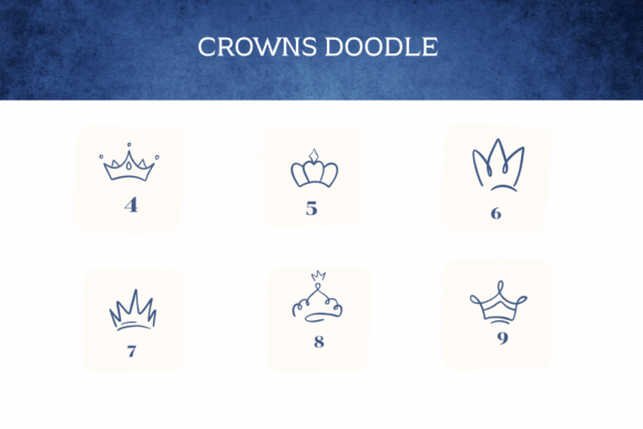 Crowns Doodle Font - Preview 3
