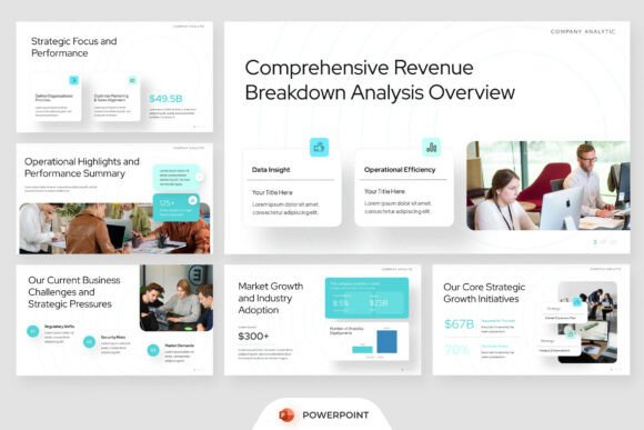 Preview of Company Analytics PowerPoint business report presentation template