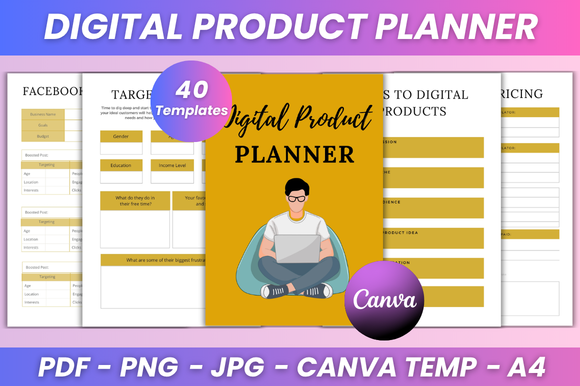 Digital Product Planner Kdp Interior Graphic by DIGITAL PRINT BOX ...