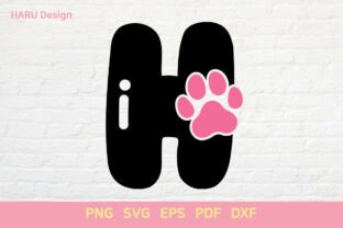 Dog Paw Bubble Font Animal Foot Alphabet Graphic by HARUdesign ...