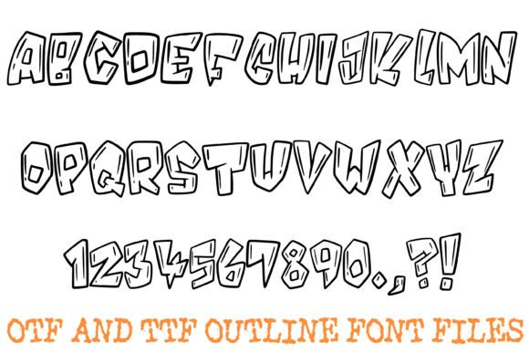 Geometric Graffiti Font - Preview 1
