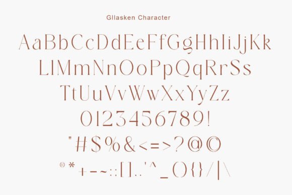 Gllasken Font - Preview 6