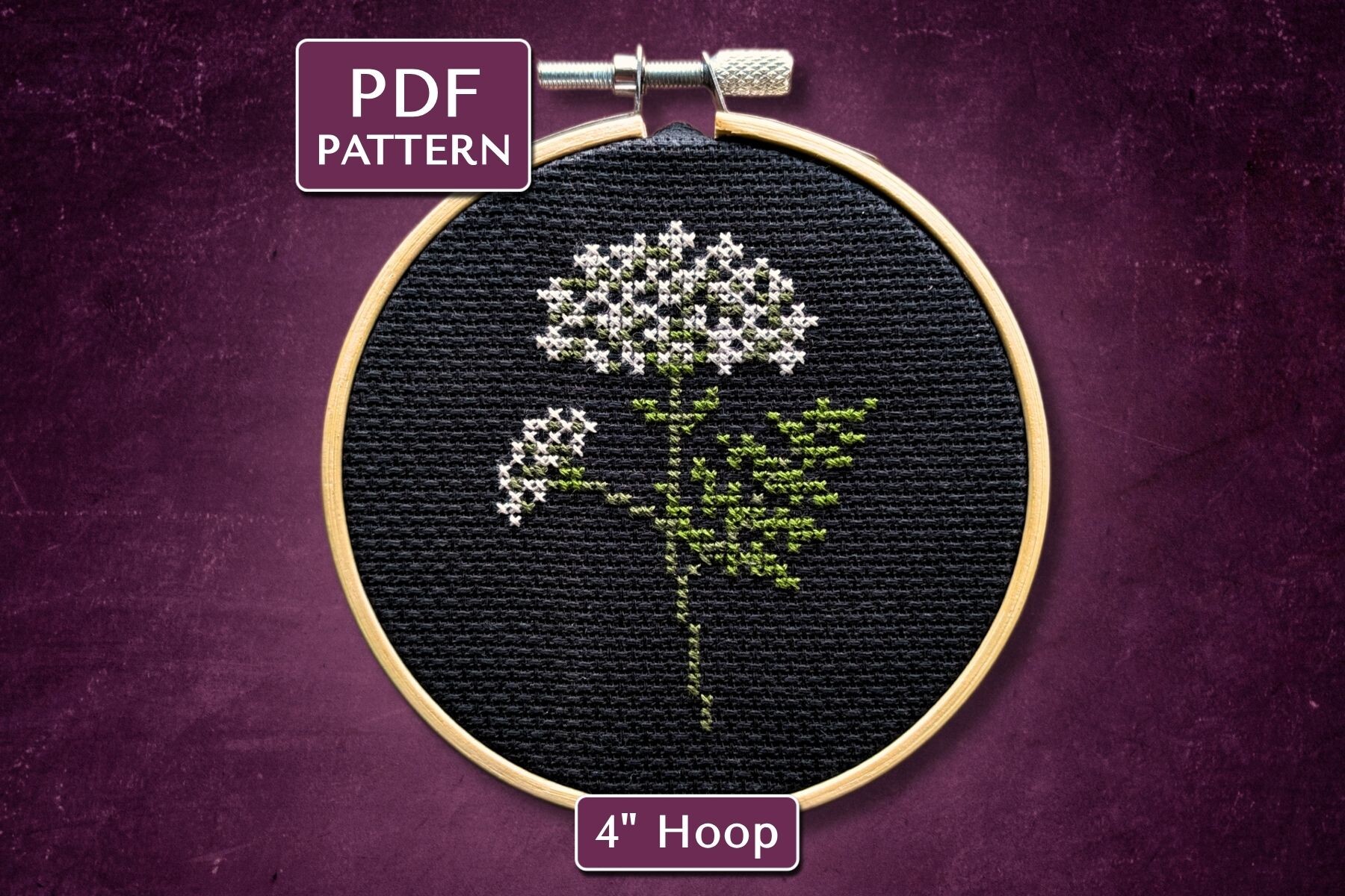 Hemlock Digital Cross Stitch Pattern