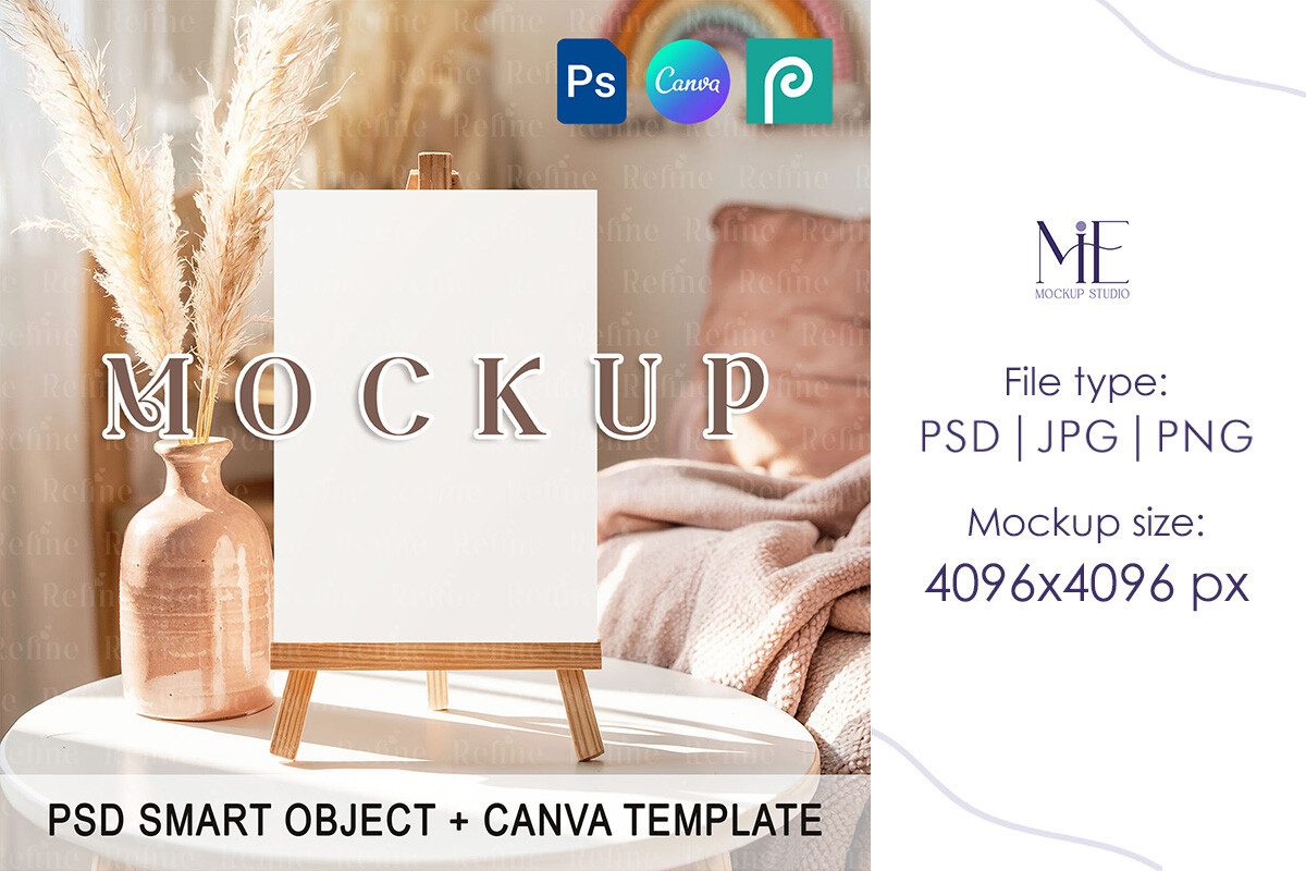 Invitation Card Mockup 5x7 Baby Shower