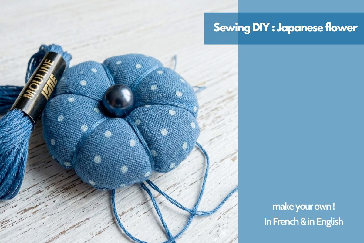 Japanese Flower Pincushion Brooch DIY