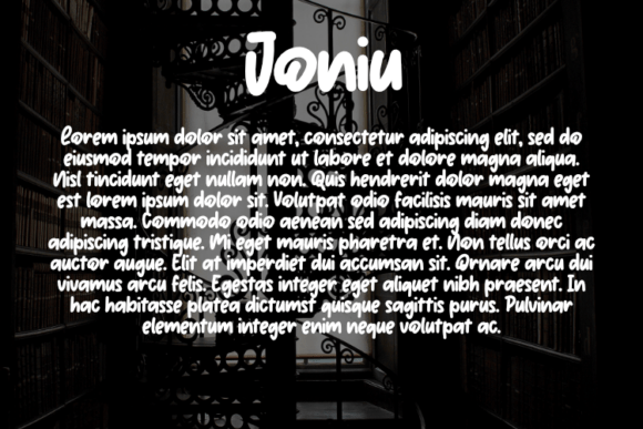 Joniu Font PNG with transparent background - Preview 2