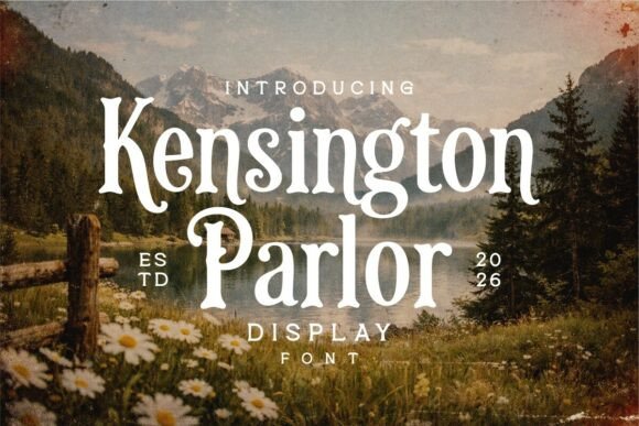 Kensington Parlor Font PNG with transparent background - Preview 1