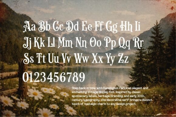 Kensington Parlor Font PNG with transparent background - Preview 2