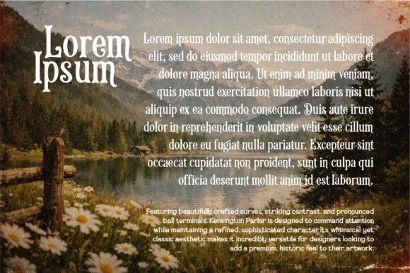 Kensington Parlor Font PNG with transparent background - Preview 3