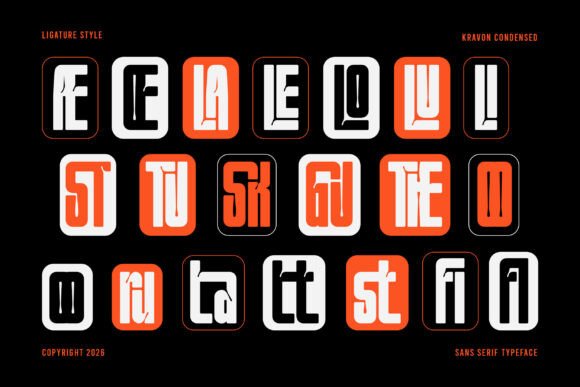 Kravon Font PNG with transparent background - Preview 6