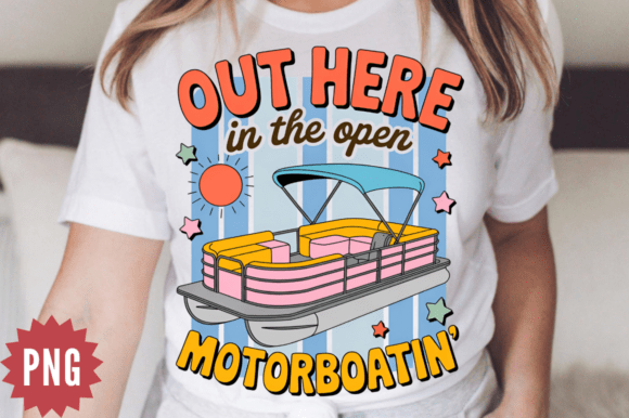 1 Lake Pontoon Boat Aesthetic Summer Png Designs & Graphics