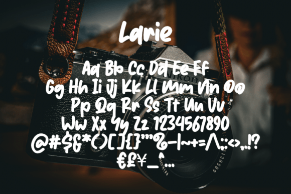 Larie Font PNG with transparent background - Preview 1