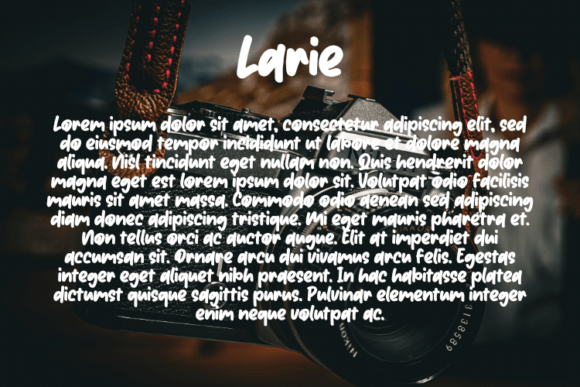 Larie Font PNG with transparent background - Preview 2