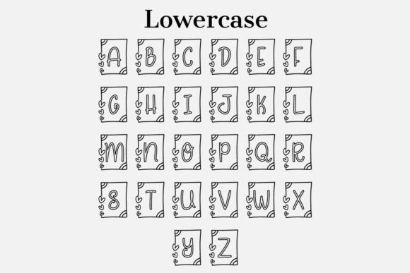Love Box Font PNG with transparent background - Preview 2