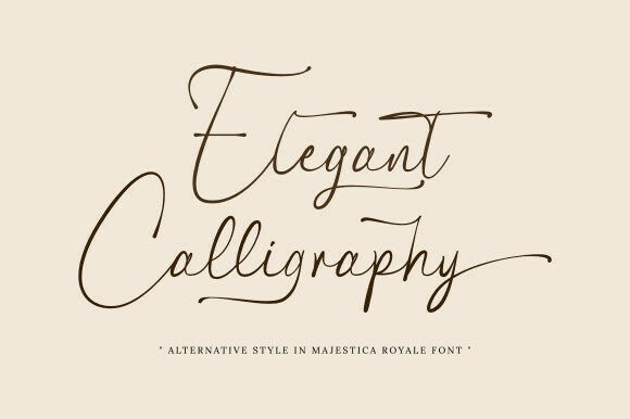 Majestica Royale Font PNG with transparent background - Preview 6