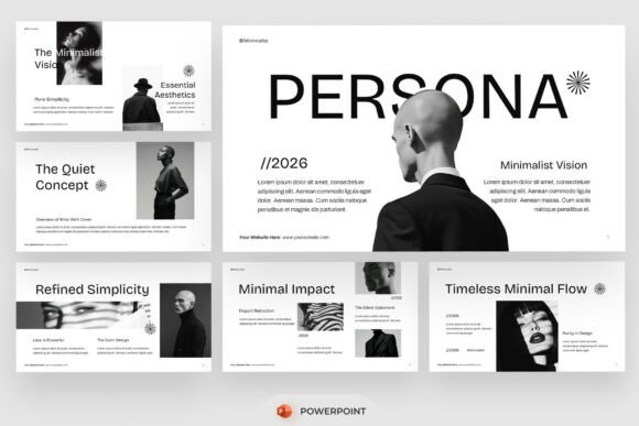 Minimalist Monochrome PowerPoint