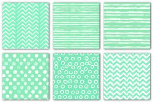 Mint Green and White Geometric Patterns Graphic by Precision Patterns ...