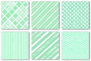 Mint Green and White Geometric Patterns Graphic by Precision Patterns ...