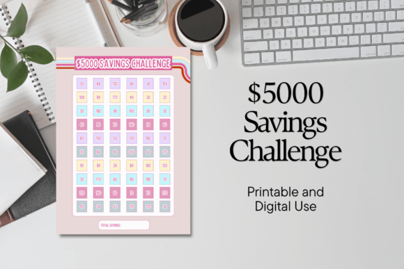 Money Saving Challenge Budget Planner budget planner