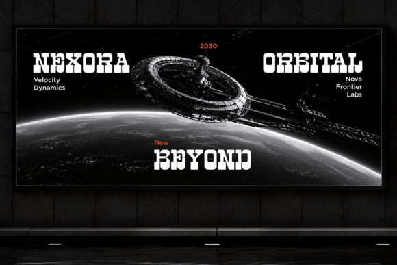 Neficto Font PNG with transparent background - Preview 1