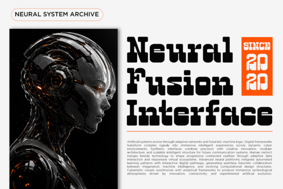 Neficto Font PNG with transparent background - Preview 2