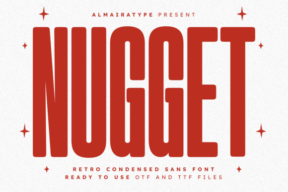 Preview specimen of Nugget sans serif font
