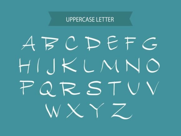 Old Typewriter Font PNG with transparent background - Preview 1