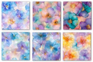Pastel Alcohol Ink Flowers Backgrounds Graphic by Precision Patterns ...