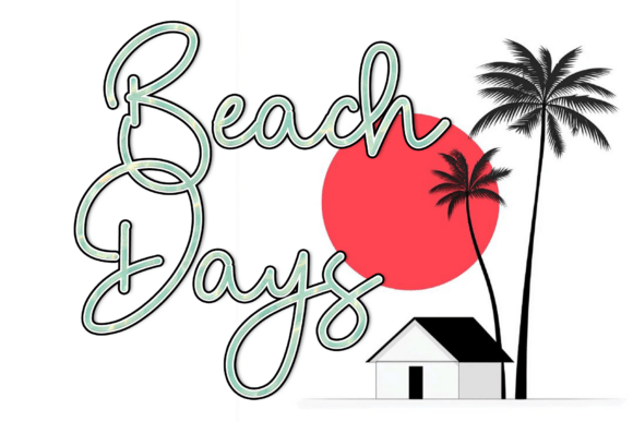 Saturdaily Font PNG with transparent background - Preview 1