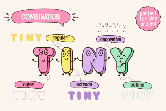Smiley Candy Font PNG with transparent background - Preview 1