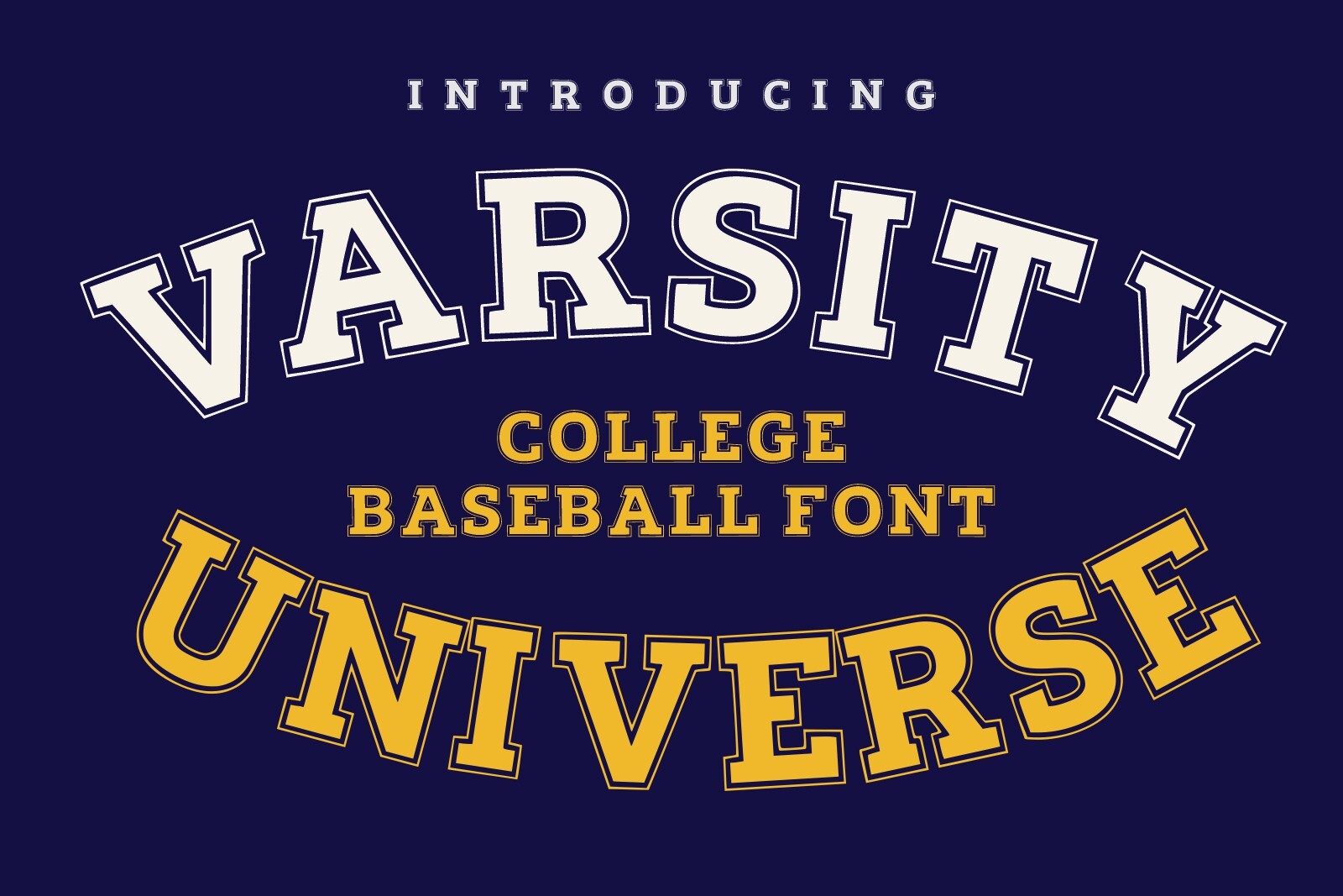 Varsity Universe preview: classic college varsity lettering
