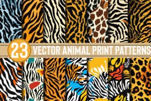 Vector Animal Print Patterns Graphic by Strawberry Art · Creative Fabrica