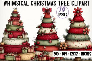 Whimsical Christmas Tree Clipart Graphic by TshirtMaster · Creative Fabrica