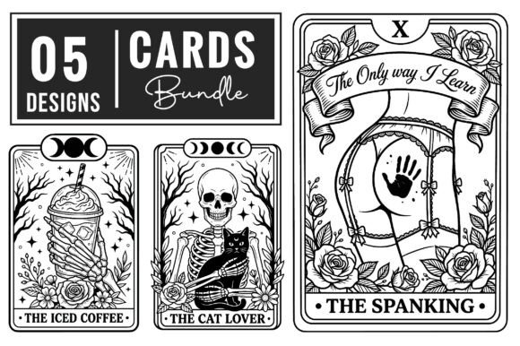 Witchy Tarot Card Bundle SVG Grafik Plotterdateien Von Dreamshop