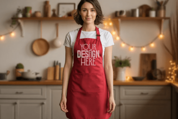 Woman Apron Mockup
